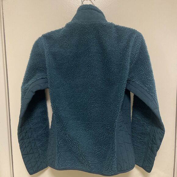 Patagonia Synchilla Fleece Full Zip Jacket Women’s Green Long Sleeve Size Small - Picture 9 of 15